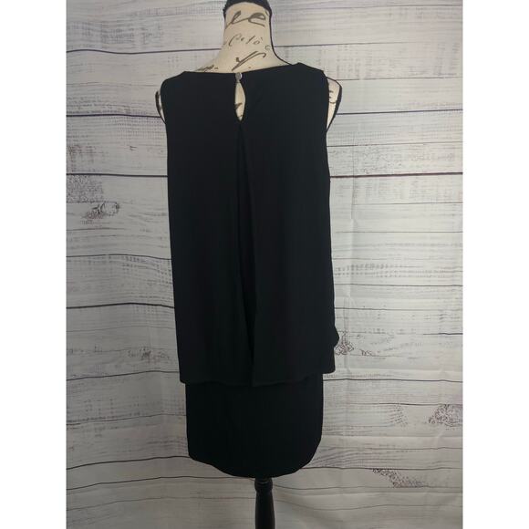 Chicos 1 Tank Dress Womens M Black Sleeveless Keyhole Back Stretch - Picture 4 of 11